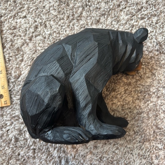 Black Bear Wood Figurine - Picture 3 of 5
